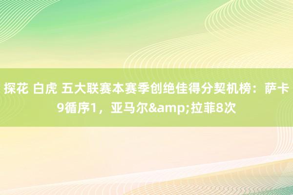 探花 白虎 五大联赛本赛季创绝佳得分契机榜：萨卡9循序1，亚马尔&拉菲8次