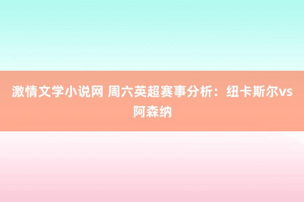 激情文学小说网 周六英超赛事分析：纽卡斯尔vs阿森纳