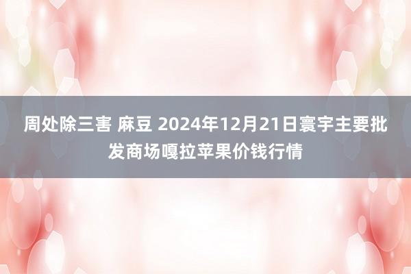 周处除三害 麻豆 2024年12月21日寰宇主要批发商场嘎拉苹果价钱行情