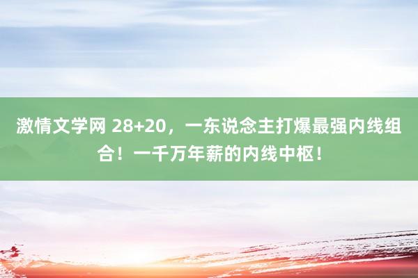 激情文学网 28+20，一东说念主打爆最强内线组合！一千万年薪的内线中枢！