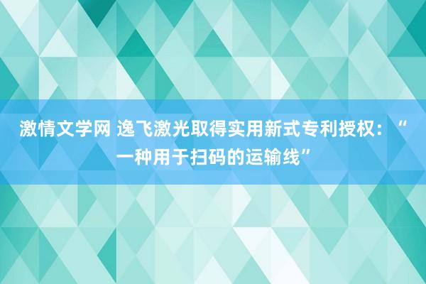 激情文学网 逸飞激光取得实用新式专利授权：“一种用于扫码的运输线”