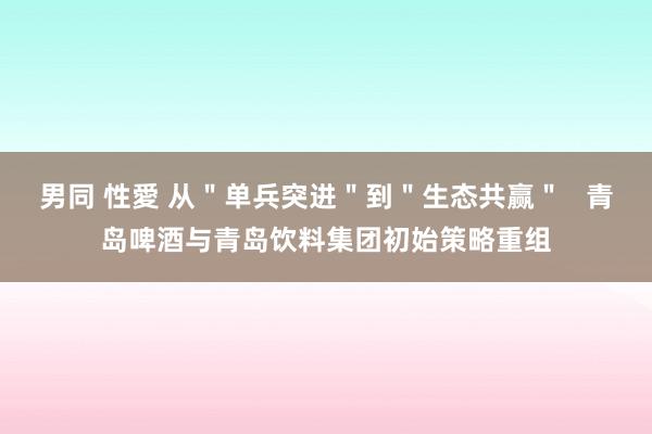 男同 性愛 从＂单兵突进＂到＂生态共赢＂   青岛啤酒与青岛饮料集团初始策略重组