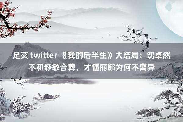 足交 twitter 《我的后半生》大结局：沈卓然不和静敏合葬，才懂丽娜为何不离异