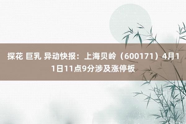探花 巨乳 异动快报：上海贝岭（600171）4月11日11点9分涉及涨停板