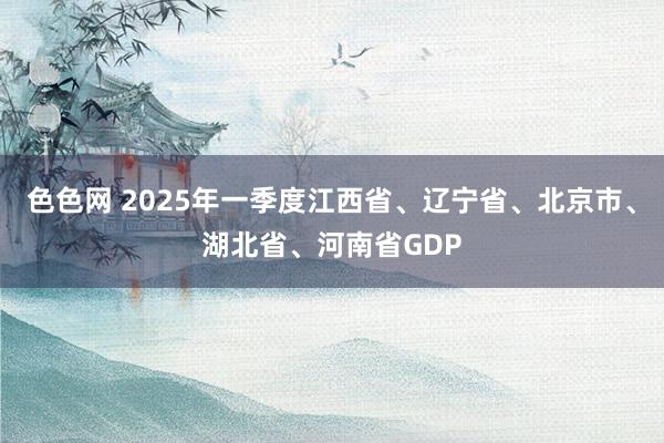 色色网 2025年一季度江西省、辽宁省、北京市、湖北省、河南省GDP